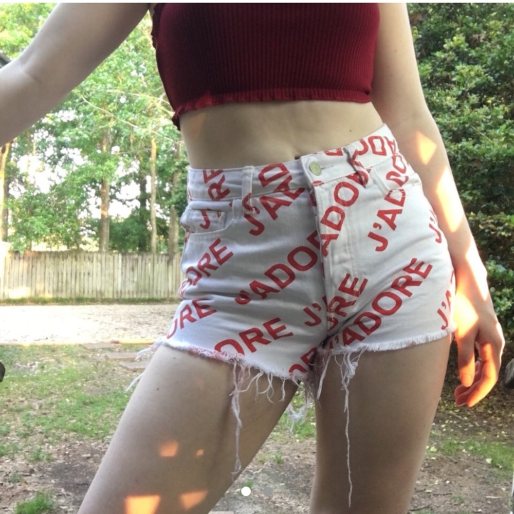 High Waist Denim Shorts